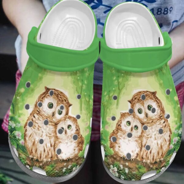 Owl Personalized Clog Custom Crocs Comfortablefashion Style Comfortable For Women Men Kid Print 3D OwlS Mom